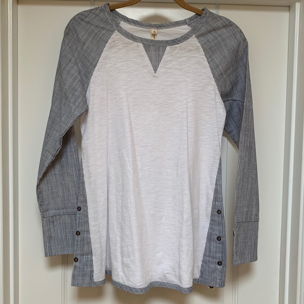 NWOT Lazy Sundays Baseball Jersey Style Tunic